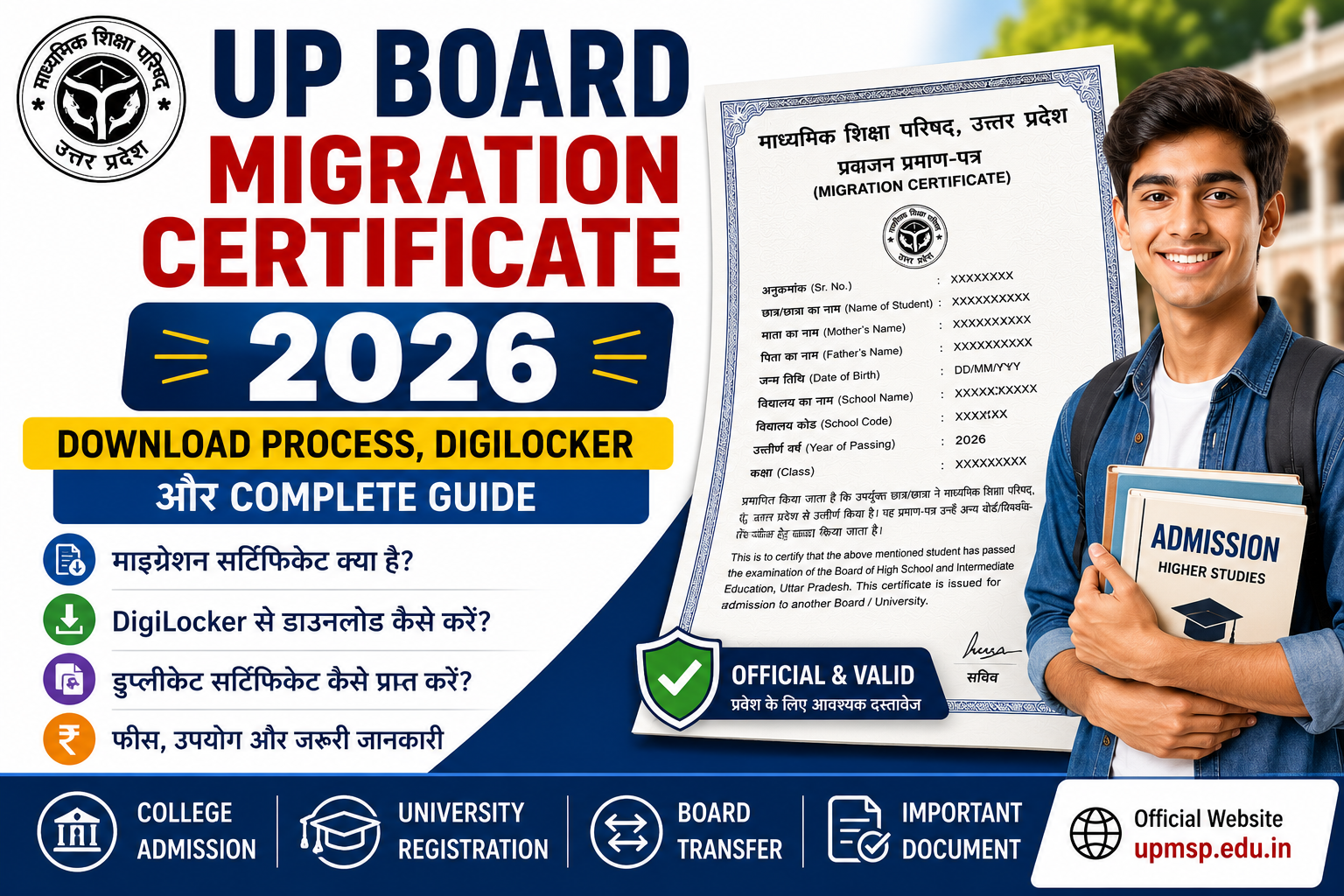 UP Board Migration Certificate 2026